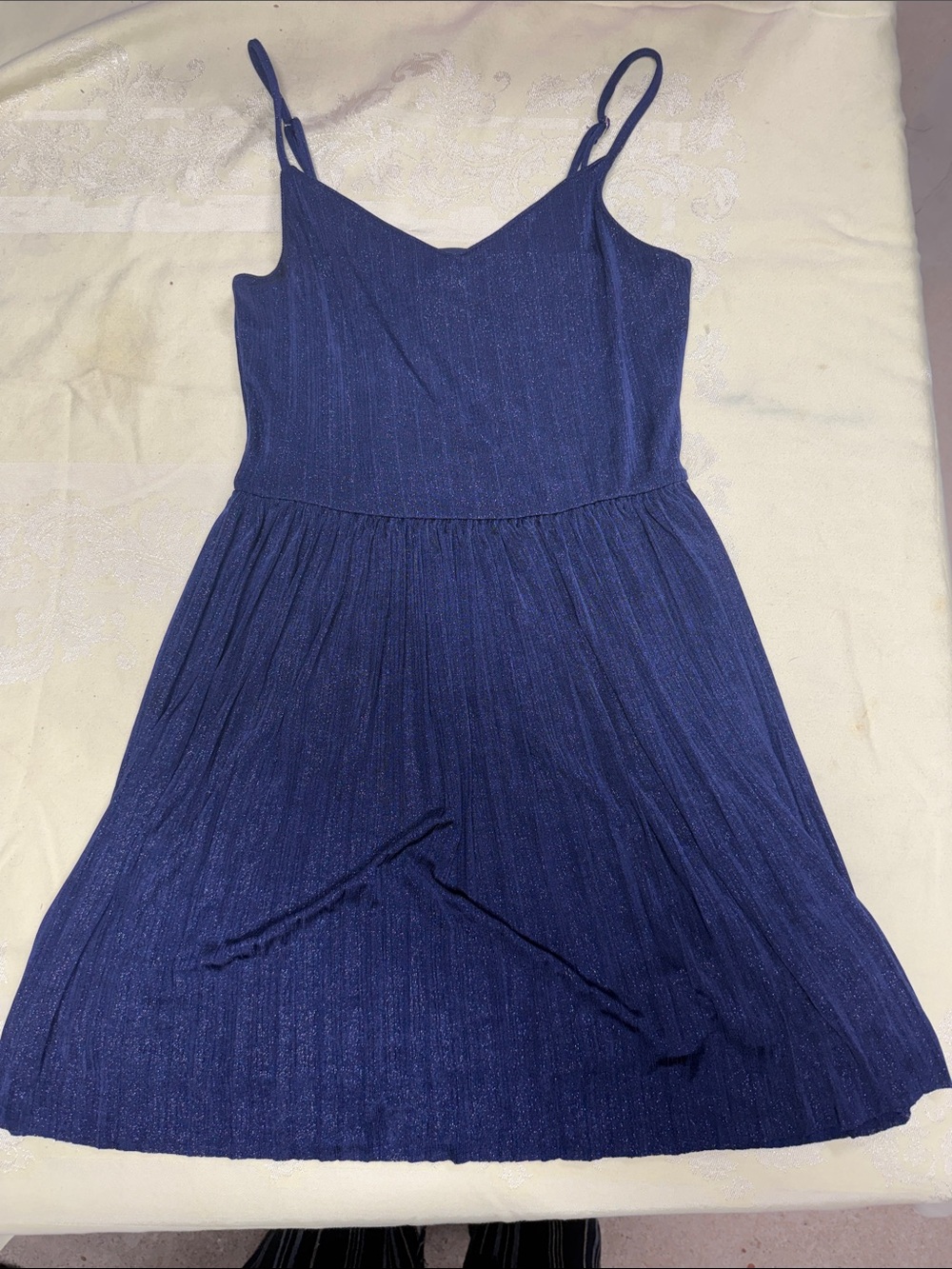 Hollister Navy Blue Spaghetti-Strap Mini Dress